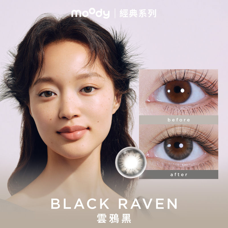 moody Classic | Black Raven | 1-Day | 10pcs